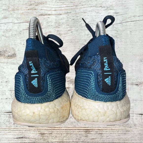 Adidas x Parley Uncaged UltraBOOST Blue Running Shoe Sneaker Mens Size 7 BY3057 - Picture 4 of 9